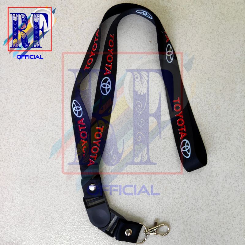 

Gantungan kunci Logo PT ASTRA TOYOTA OTOMOTIF tali lanyard band gantungan leher id card name tag