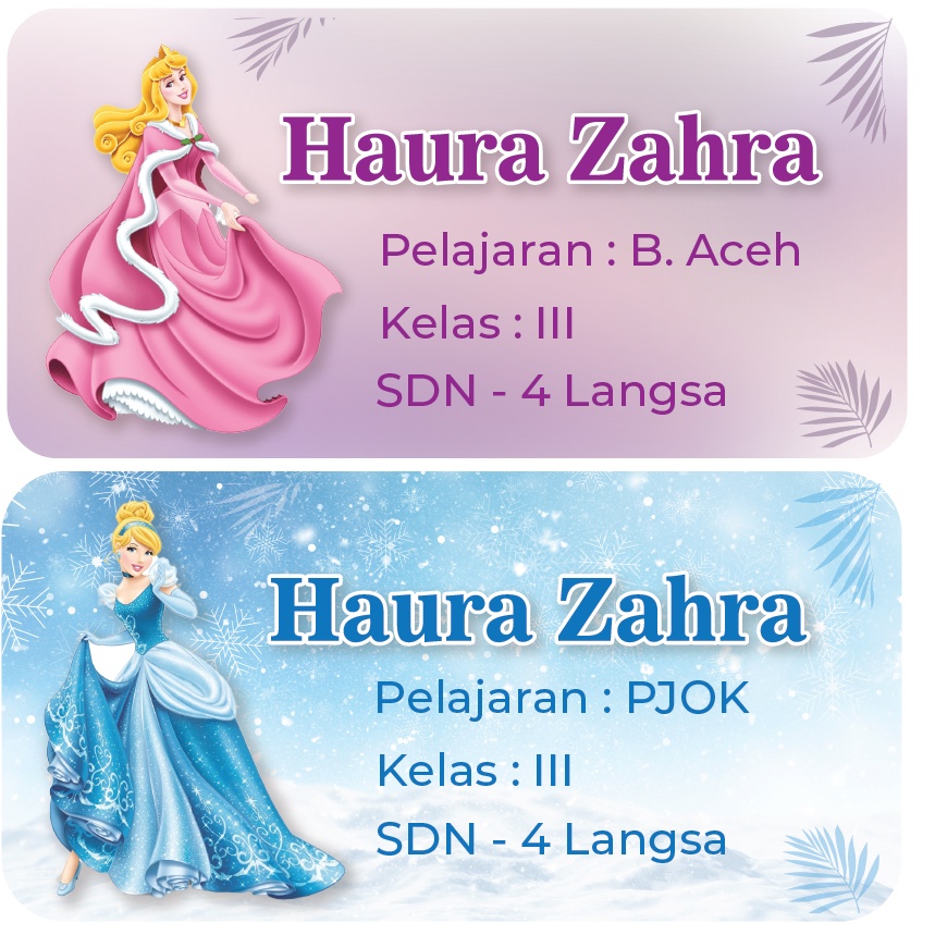 

Cetak Stiker NAMA Glossy (WATERPROOF) + Cutting BISA CUSTOM