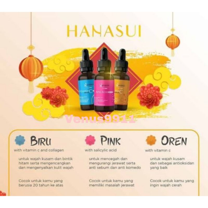 ❤️ HANASUI SERUM ❤️ GOLD VIT C COLLAGEN ANTI ACNE ORIGINAL 100%