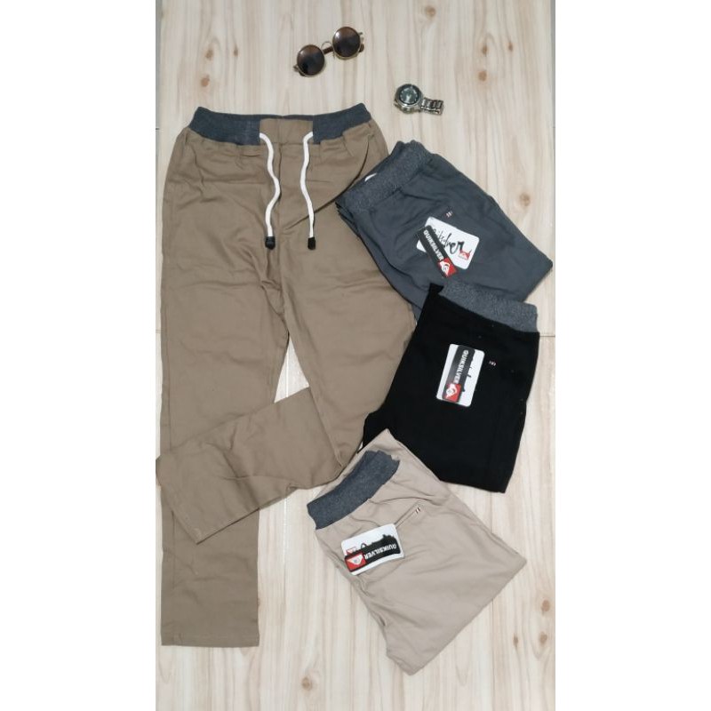 COD Celana Chino Pinggang Karet Celana Chino Pria Celana COD Celana Chino Pinggang Karet Celana Chino Pria Celana