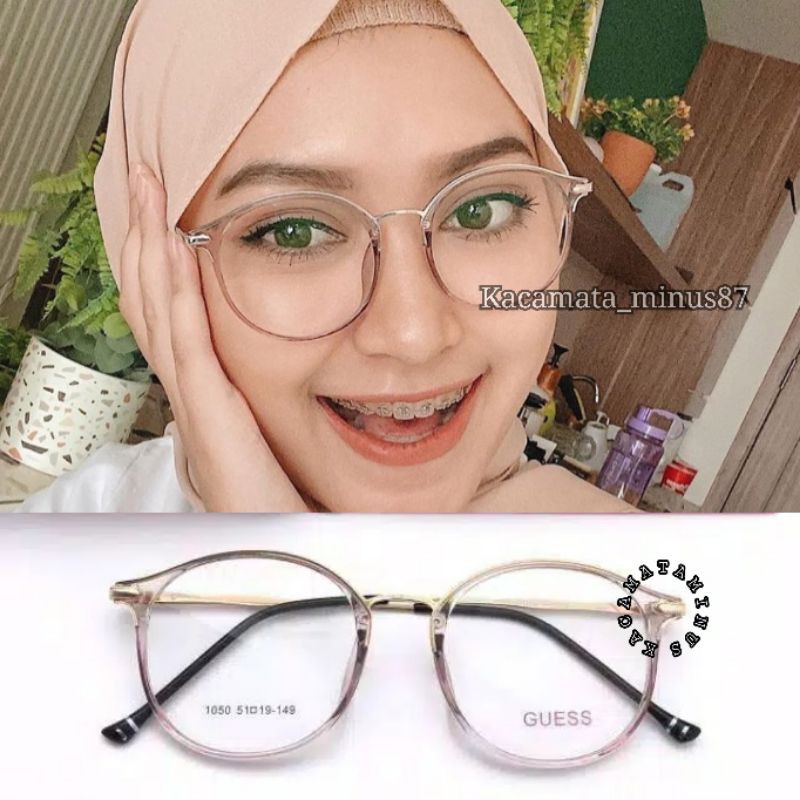 kacamata wanita oval | kacamata photocromic | kacamata minus anti radiasi | F 1050