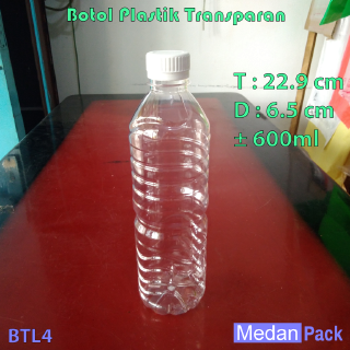  Botol  Plastik Aqua  Putih NI 600 ml per 104 pcs Shopee 