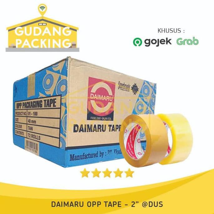 

Ready Oke] Lakban Daimaru 2 Inch / 48Mm X 90 Yard Bening / Coklat - Cokelat