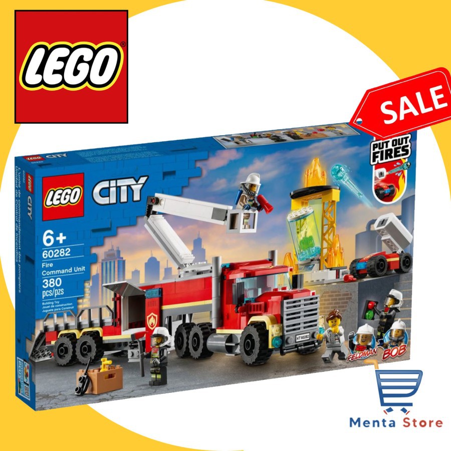 LEGO City 60282 Fire Command Unit Mainan Pemadam Kebakaran Api Ins