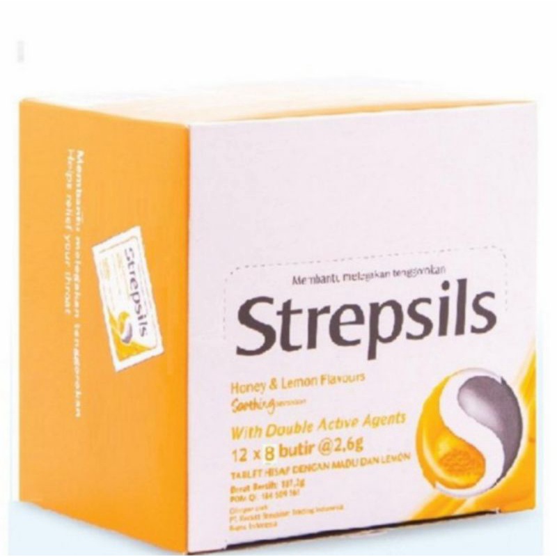 

STREPSILS HONEY & LEMON FLAVORS - PER BOX (12 sachet @ 8 butir)