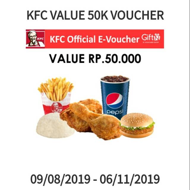 VOUCHER 50K KFC LEGAL TERJAMIN (SCAN LANCAR)