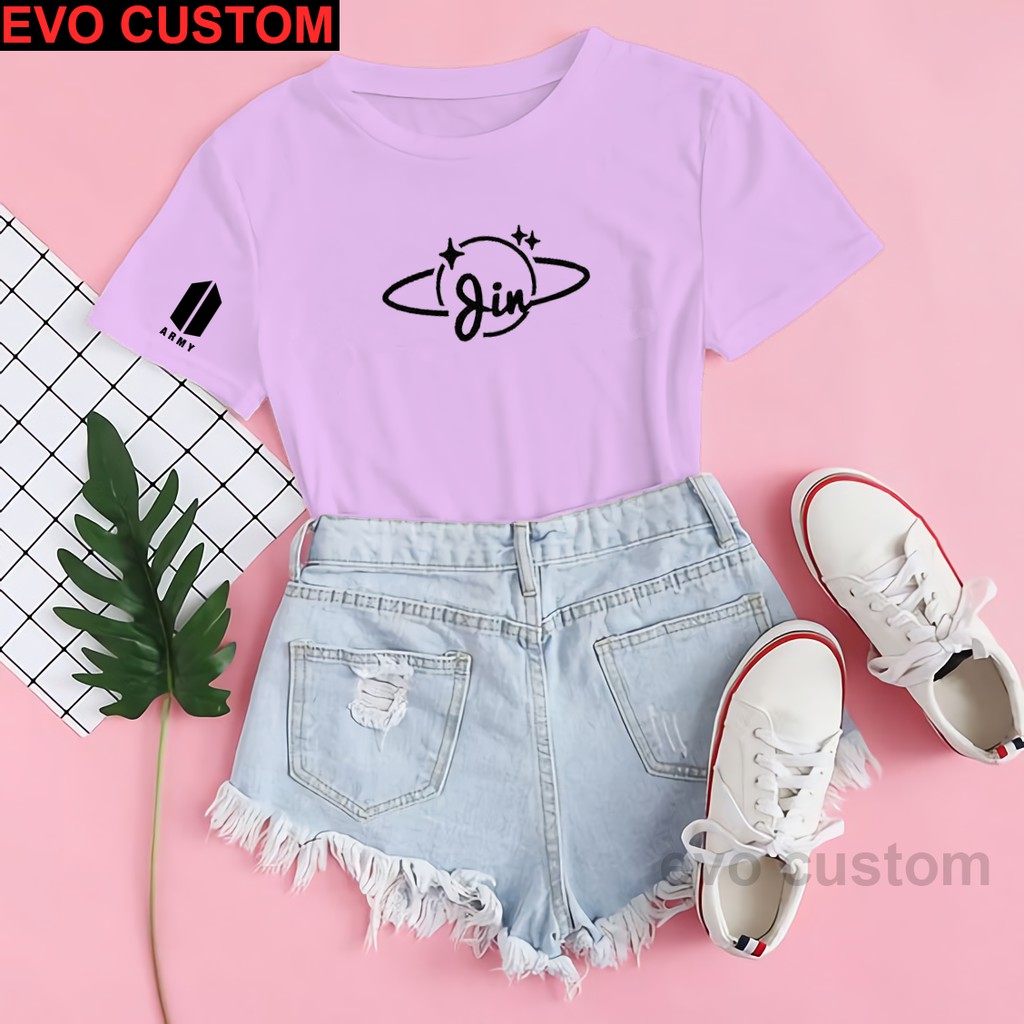 EVO - BAJU KAOS BTS MEMBER JIN TSHIRT KPOP OVERSIZE JUMBO / KAOS BTS ARMY JIN