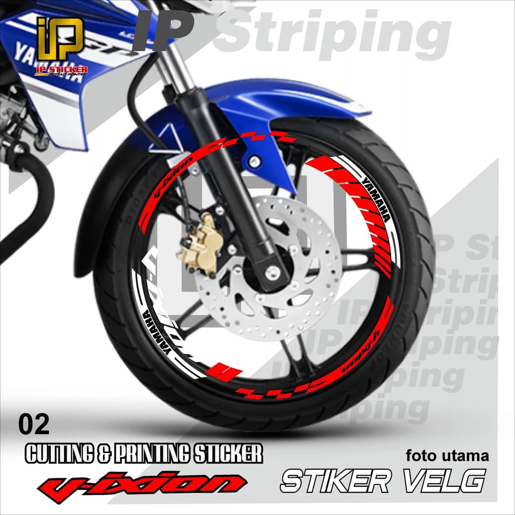 VIXION sticker velg VIXION motor YAMAHA motor sticker velg variasi Racing VIXION.02(cod) stiker velg