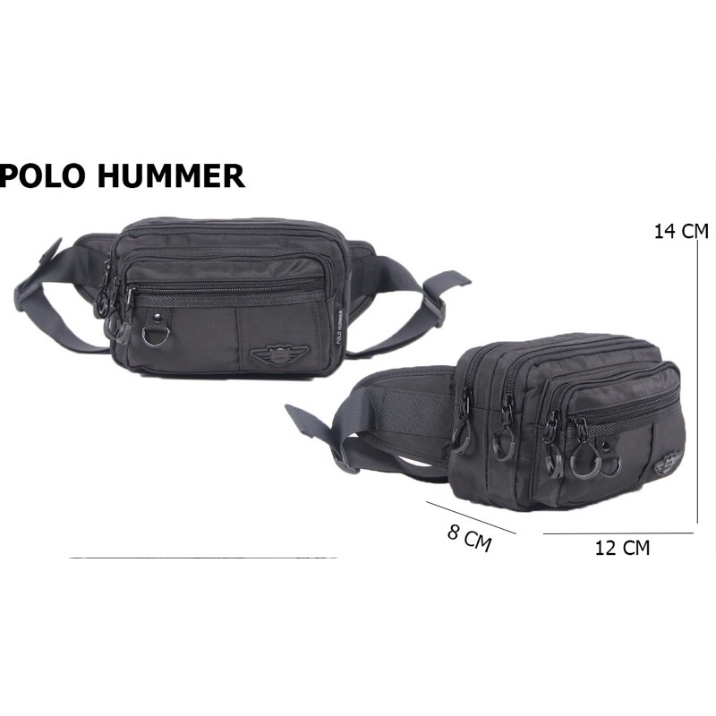 TAS PINGGANG WAIST BAG POLO HUMMER 19019 IMPORT. DARENA BAGS BANDUNG