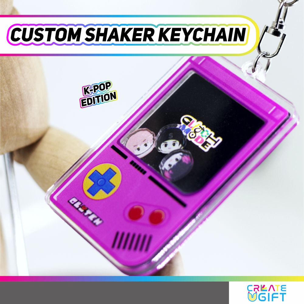 Shaker Keychain / Gantungan Kunci Shaker Custom / Shaker Ganci / Akrilik Shaker / Ganci Anime