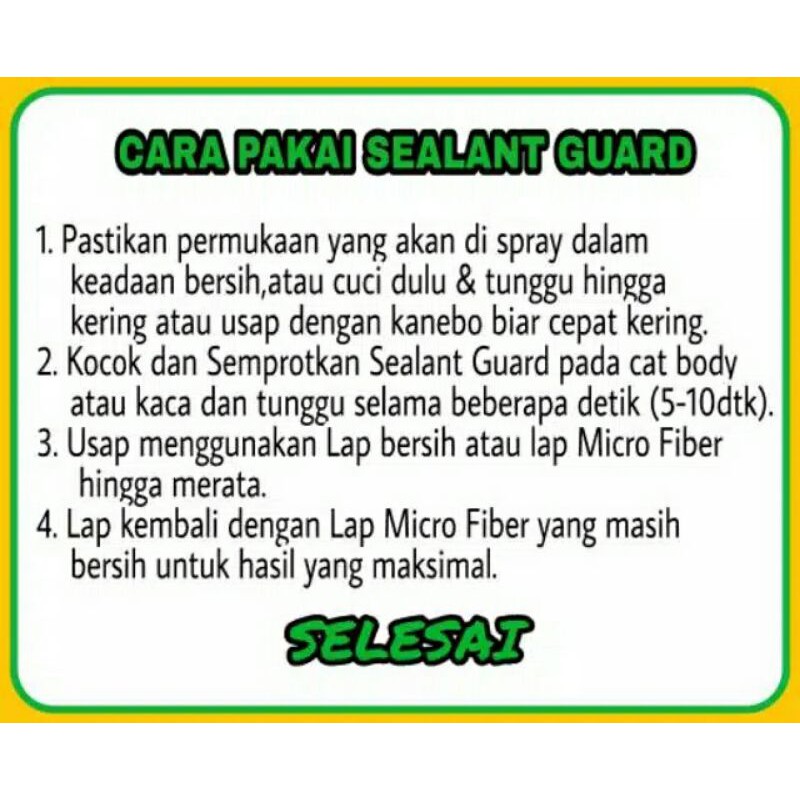 SEALANT GUARD PENGKILAP SUPER GLOSSY