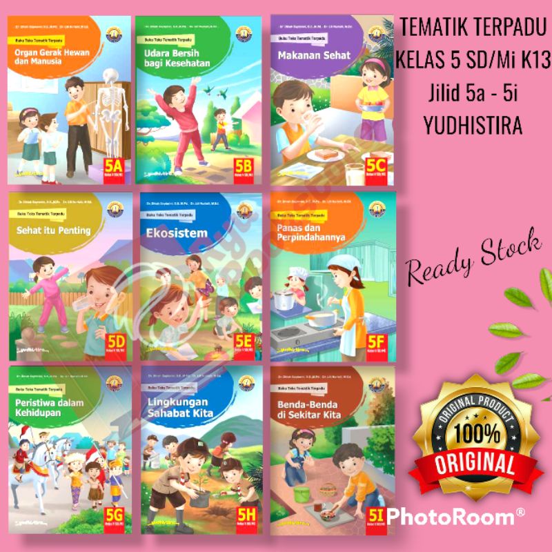 Buku TEMATIK Terpaduk Kelas 5 SD/Mi K13 Jilid 5a - 5i Yudhistira