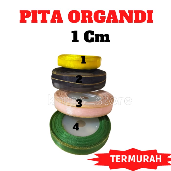 

Pita Organdi List Lebar 1 Cm