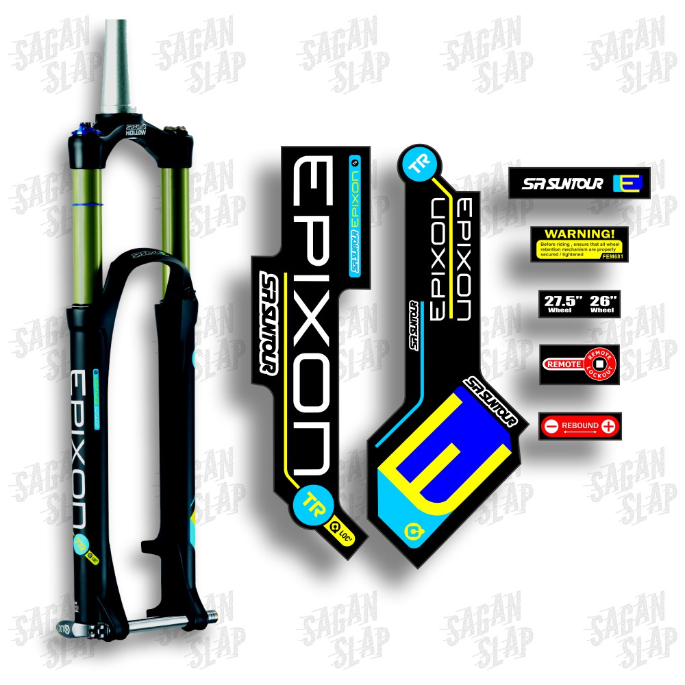 Stiker EPIXON TR Sticker Decal Fork Sepeda Mtb