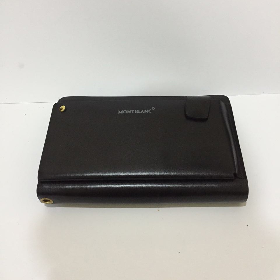 Mont Blanc HandBag Kulit 186-1A / Tas Tangan MontBlanc Hand Bag - Hitam