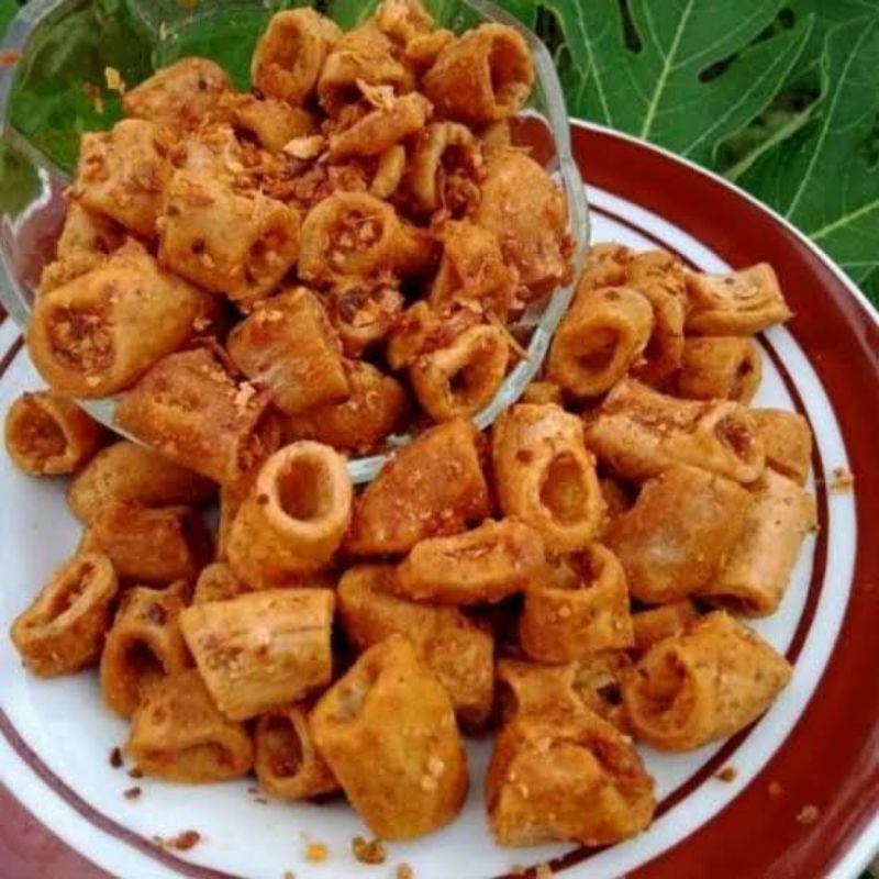 BASRENG PEDAS DAUN JERUK 250 GR-sotong kering pedas