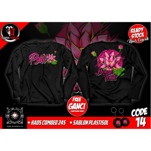 Kaos Psht Bunga Terate Shopee Indonesia