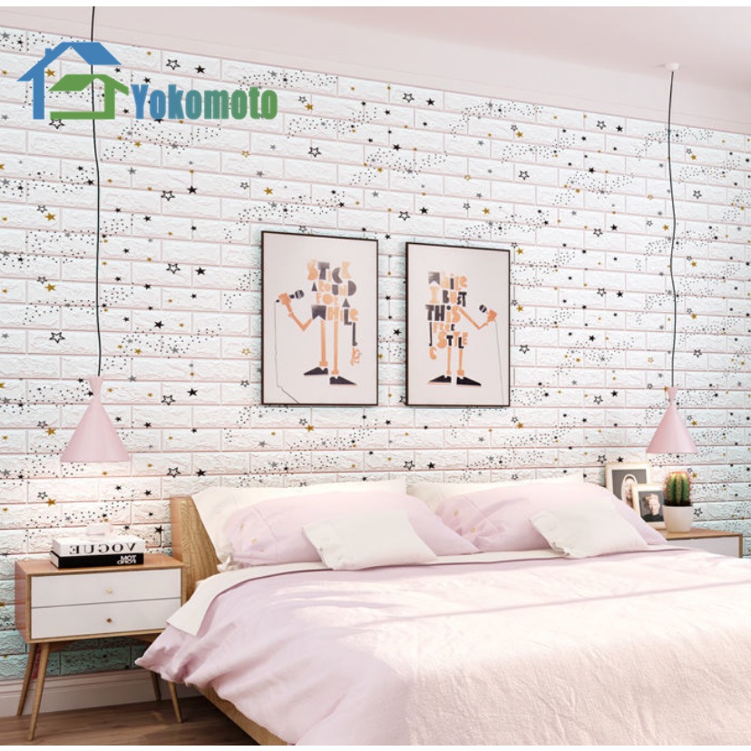 Promosi terlaris！！Wallpaper Dinding 3D bata busa Stiker Foam Motif bata waterproff murah Wallpaper dinding-6