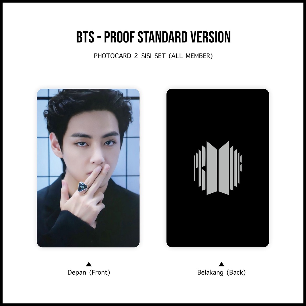 [SET] Photocard BTS Proof Standard Version