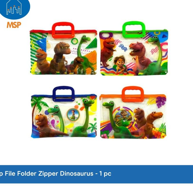 

O4a4Z--Map File Folder Zipper Karakter Dinosaurus / MSP-F2-1 / 1 pc