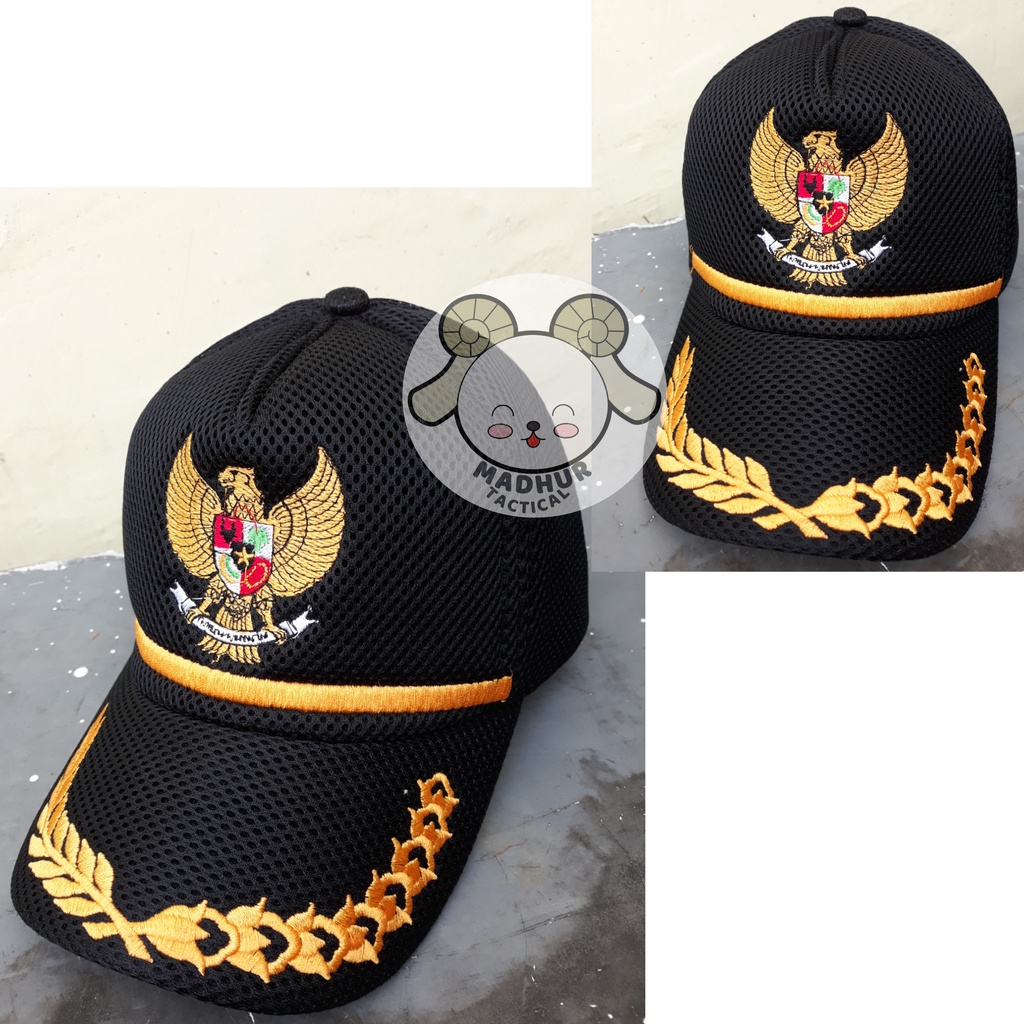 Topi Garuda Padi Kapas Topi Lapangan CAMAT BUPATI ASN