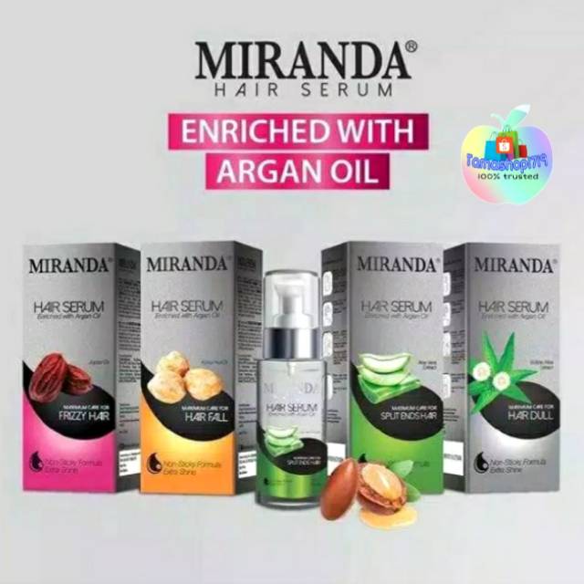 Miranda Hair Serum Enriched With Argan Oil 100 ml | Shopee