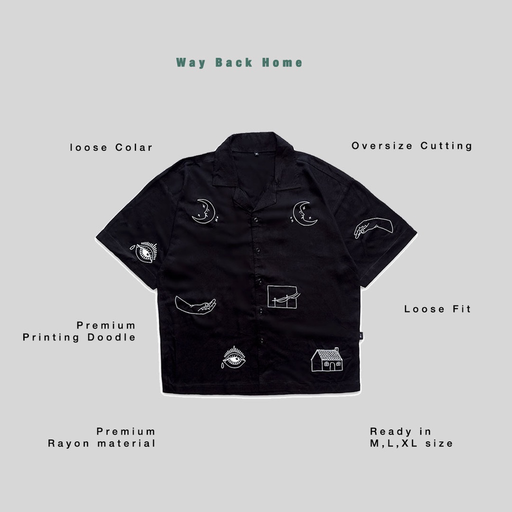 Imokey Way Back Home Shirt - Kemeja Oversize - Unisex