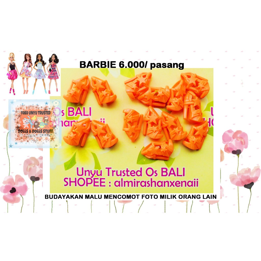 (S.E.P.A.T.U) Boneka Barbie/ Barbie/ Barbie Doll/ My Scene/ Disney Princess (IMPORT) - ORANGE E11