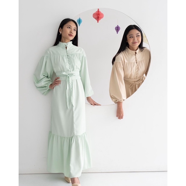 IWEARGRACIE - RAYA IN PASTEL COLLECTION - EDEN DRESS / DRESS MUSLIM WANITA / DRESS PANJANG