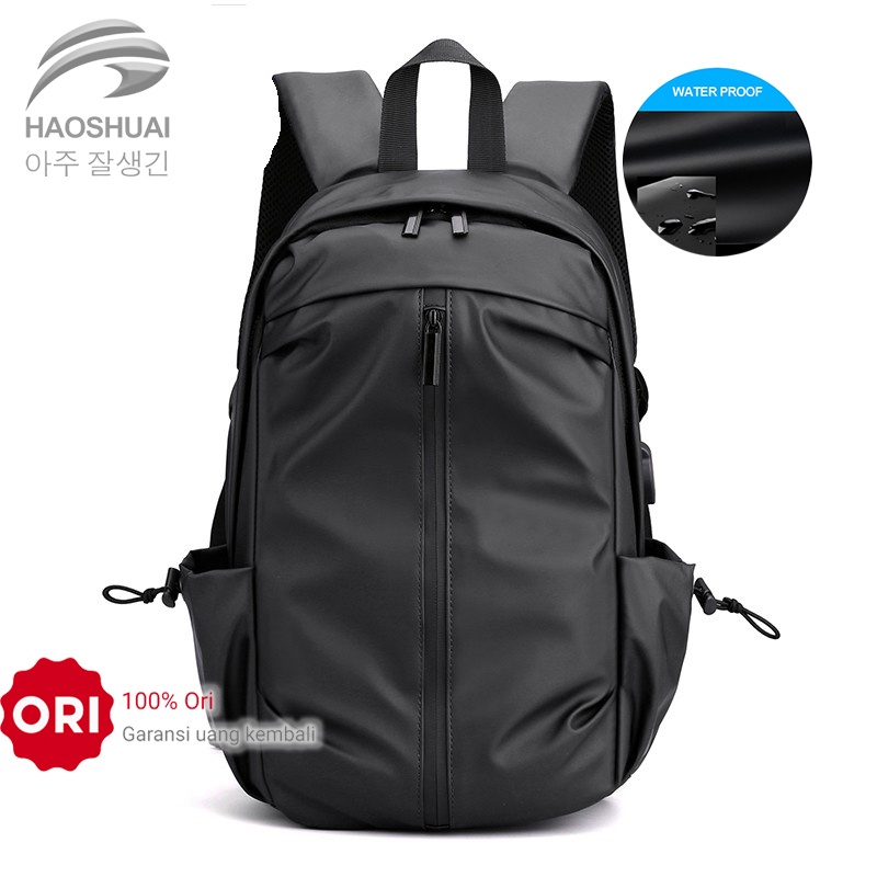 HAOSHUAI 3397 Tas Ransel Pria Tas Backpack Korea Pria Waterproof WATCHKITE WKOS