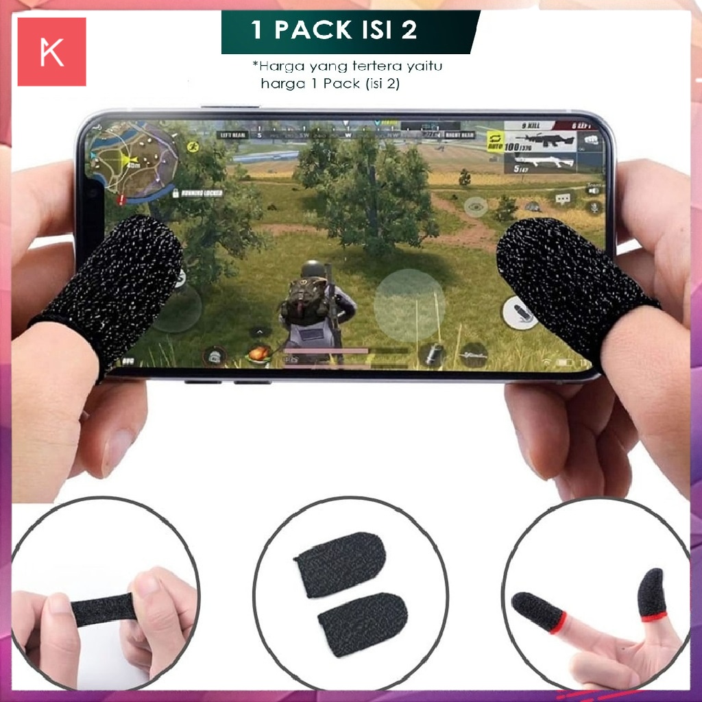 ANG SARUNG JARI GAME ANTI KERINGAT /BASAH - ISI 2PCS/SEPASANG