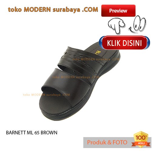 BARNET ML 65 BROWN sandal pria flat casual