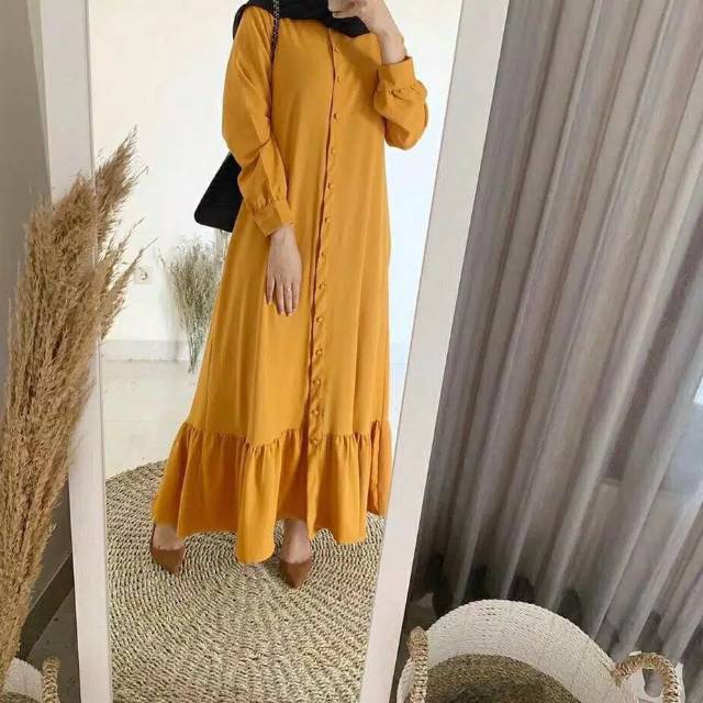 Oktav dress wanita ukuran S.M.L.XL  gamis muslim terkini