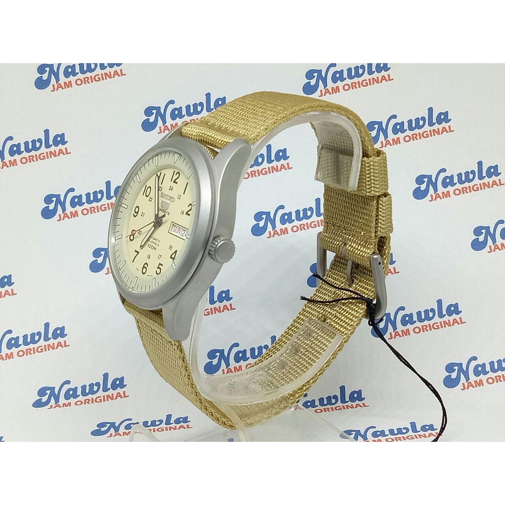 Seiko 5 Sports SNZG07K1 Beige Dial - Jam Tangan Pria SNZG07