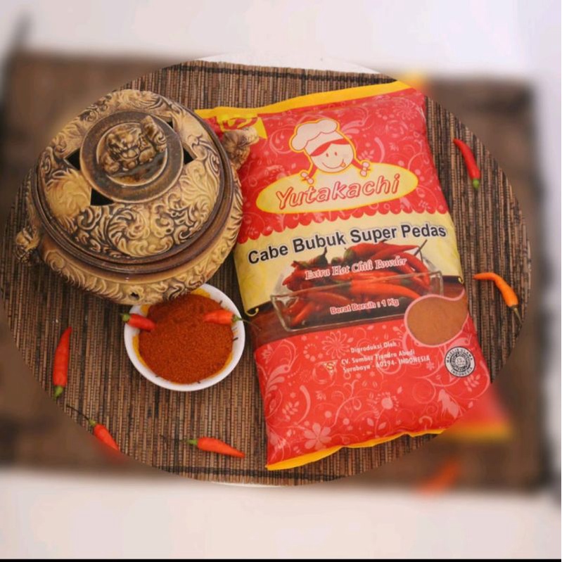 

yutakachi cabe bubuk super pedas 1 kg terlaris