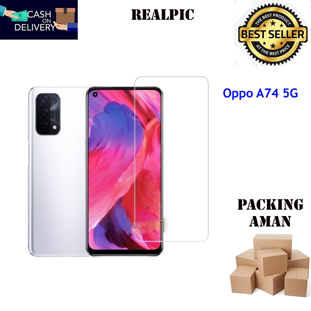 Tempered Glass Oppo A74 5G Screen Protector Anti Gores