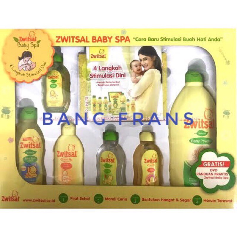 [READY STOCK] ZWITSAL Baby Spa Gift Box Set Kado Perlengkapan Mandi Hadiah Bayi Baru Lahir Switsal Sabun-1