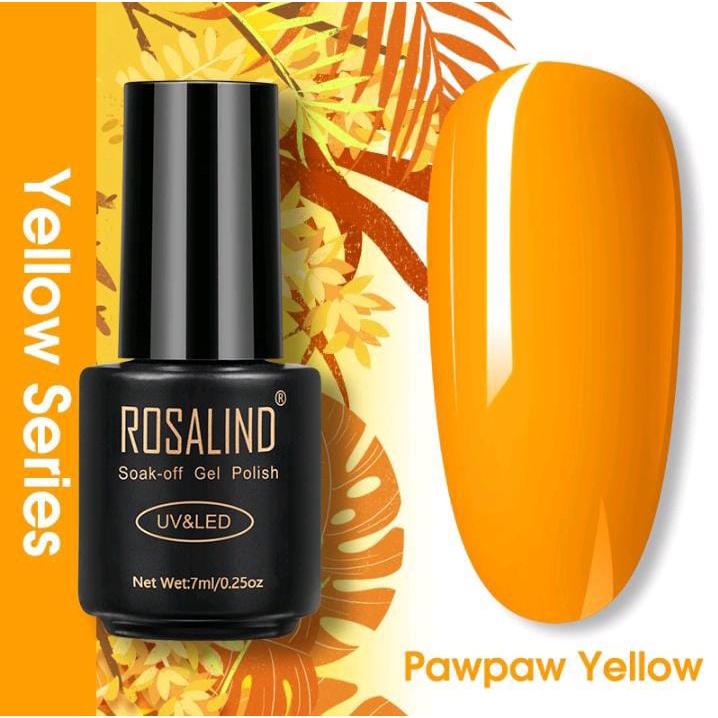 Rosalind YELLOW SERIES Gel Nail Polish UV LED / Kutek / Cat Kuku