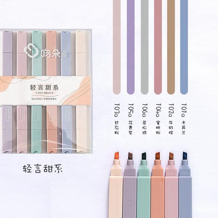 

Special KYUKA Highlighter Pen set Marker 2 in 1 pastel untuk alat tulis kantor sekolah / set dan satuan