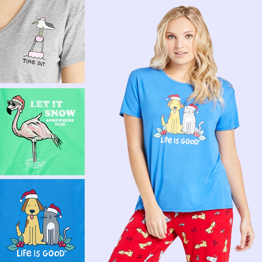 Kaos Wanita Life is good crusher tee