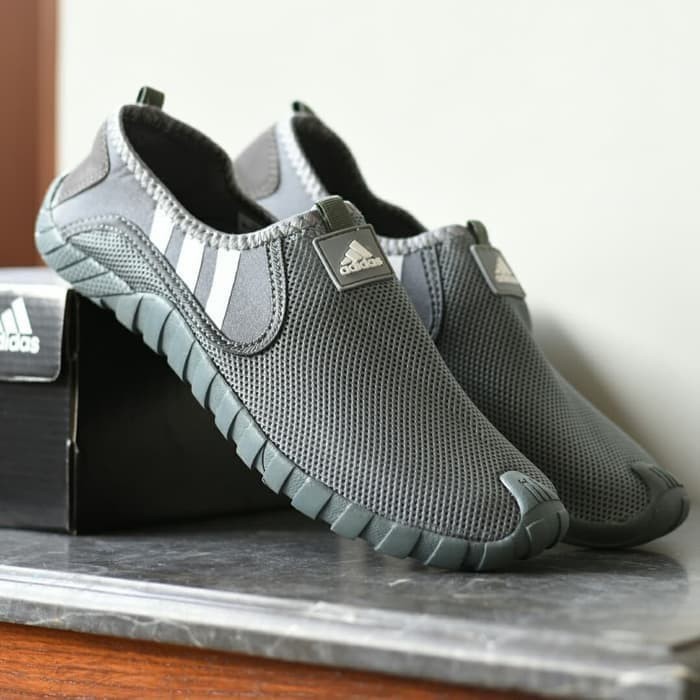 ASJHG Sepatu Pria Slip On Adidas Jawpaw Slop Tanpa Tali / Sepatu Sepeda Slip on Slop