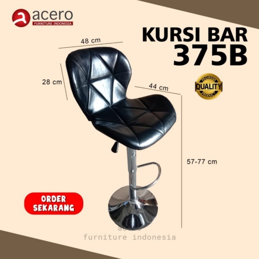 kursi bar stoll kursi hidrolik Kursi mini bar - Hitam