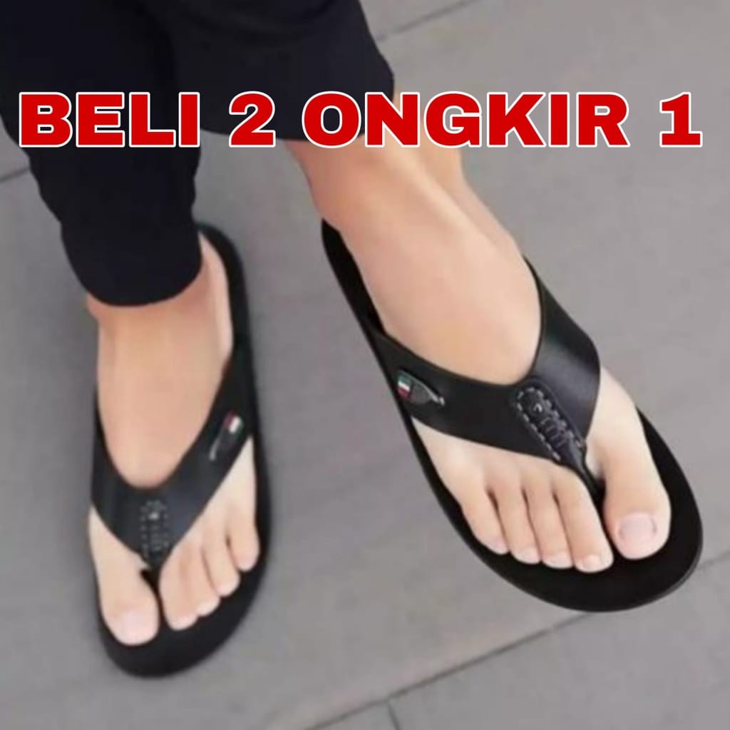 Sandal Jepit Pria Kasual Kulit Import Original 100% CLASSIC Premium