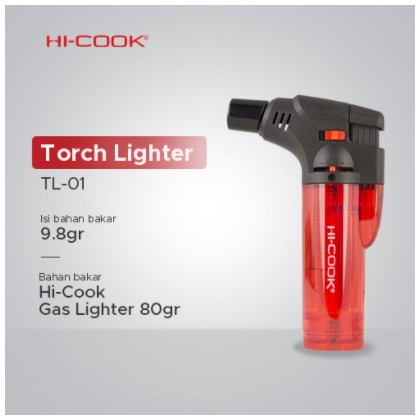 Barangunik2021-Pemantik Obor / Korek Api Gas Torch Lighter HI-COOK TL-01 Bagus/Korek Api/Pemantik