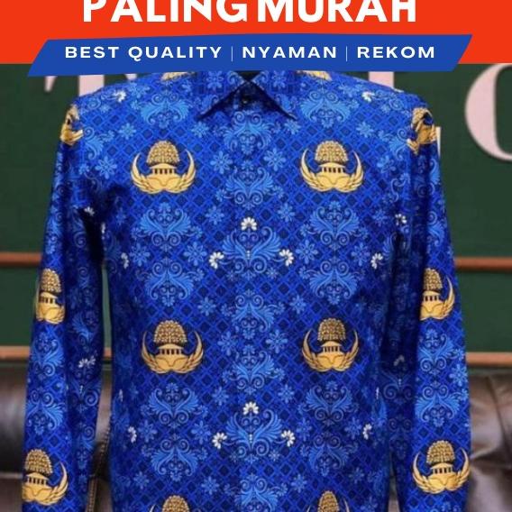 KAIN KORPRI2022 | KAIN KORPRI KATUN ADEM | KAIN SERAGAM KORPRI | KAIN BATIK KORPRI "Kag31au22ᴹ"