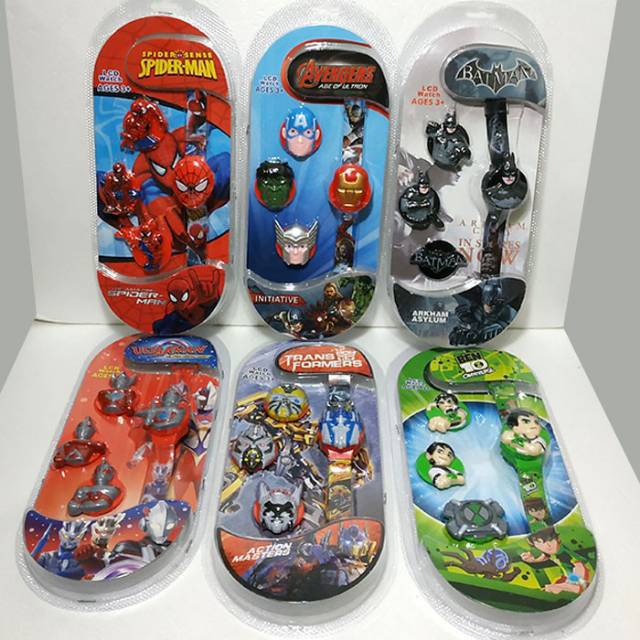 Cod Bayar Ditempat Jam Tangan Anak-Anak Fashion 4 in 1 Character