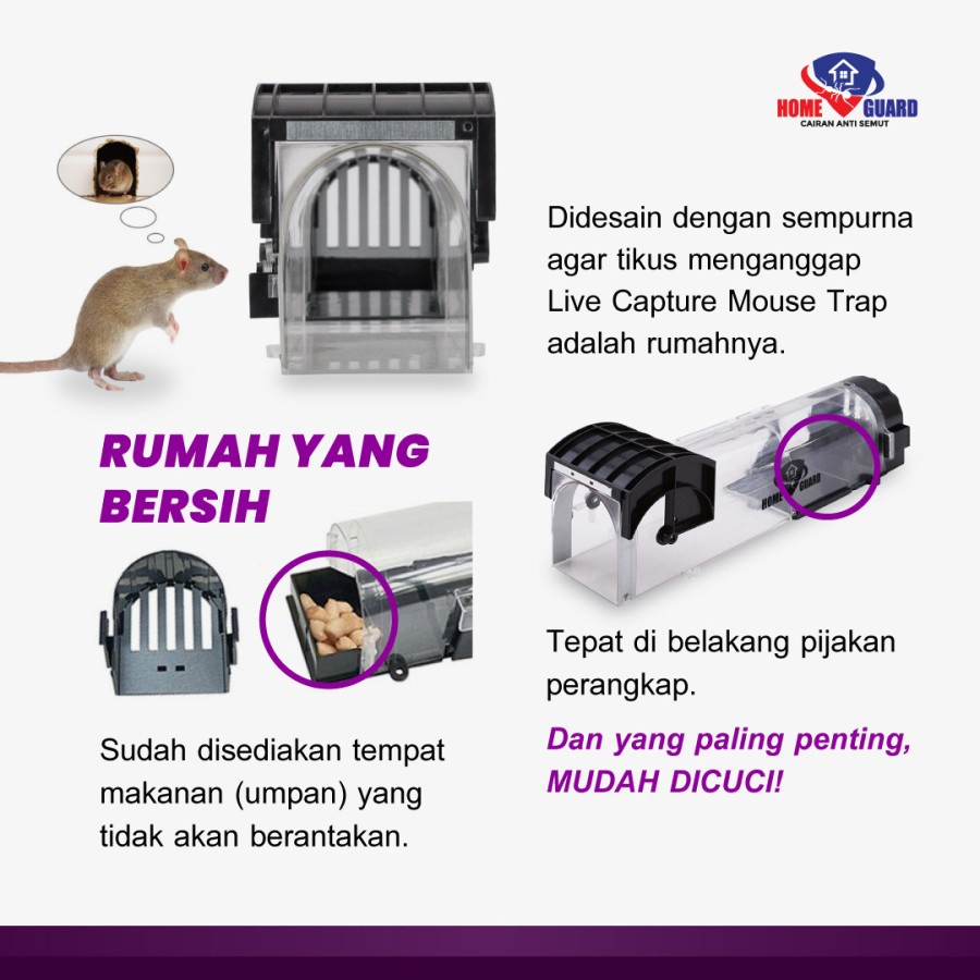 Home Guard Live Capture Mouse Trap| Perangkap Tikus Home Guard