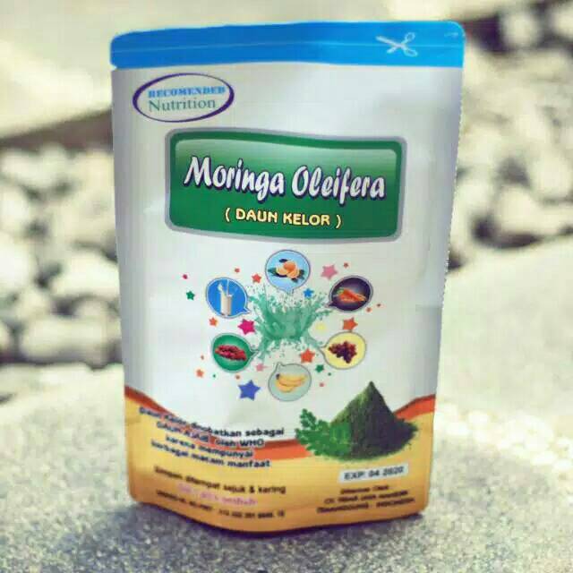 

Teh serbuk Ekstrak Daun Kelor Kering Moringa Olievera Original Premium