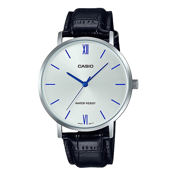 Casio Original MTP-VT01L-1B 2B 7B1 7B2 Jam Tangan Kulit Pria