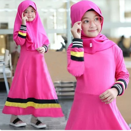 Gamis Anak Perempuan 7-10tahun 7tahun 8tahun 9tahun 10tahun Model Terbaru 2022 Trend Kekinian Baju G